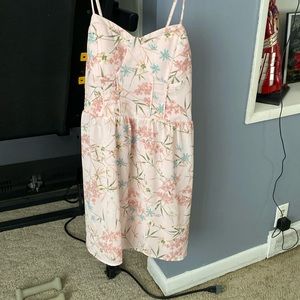 Pink flowers dress #417